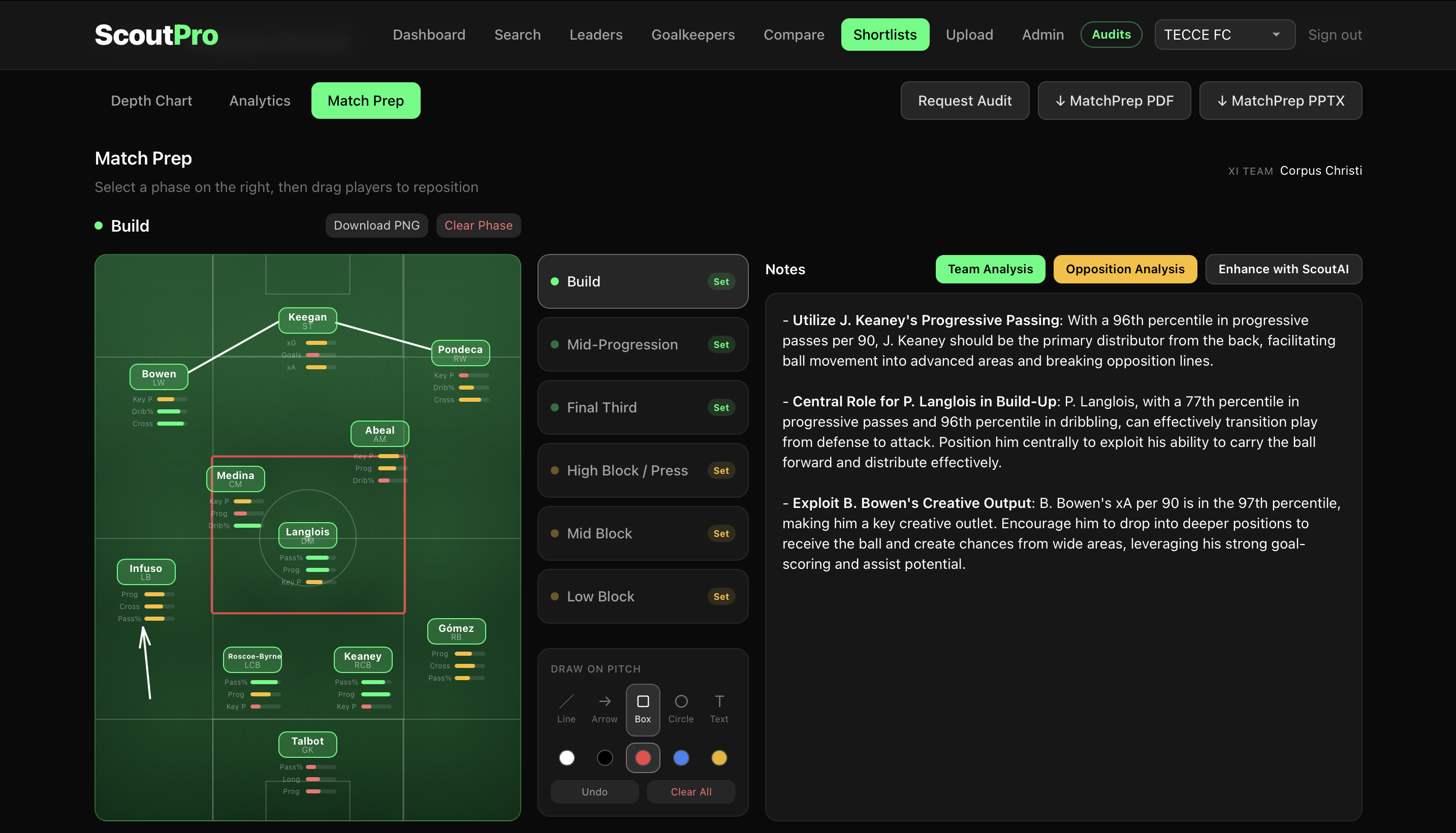 Match prep board
